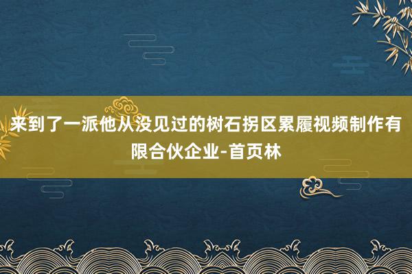 来到了一派他从没见过的树石拐区累履视频制作有限合伙企业-首页林